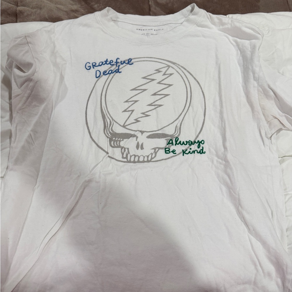 American Eagle Outfitters White Grateful Dead Tee